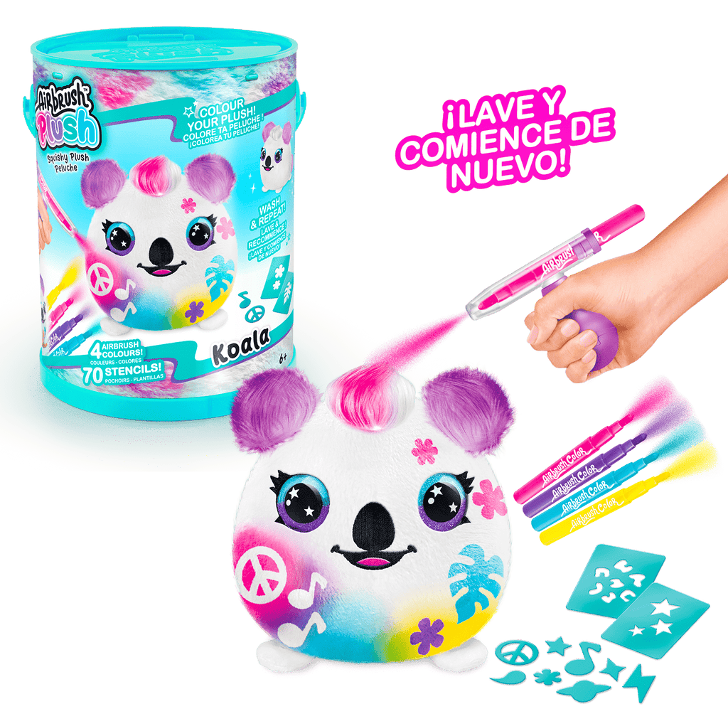 Cubo de Colorea tu Mascota - Colour your Plush Bucket - Airbrush Plush - Style 4 Ever - OFG266 - CanalToys