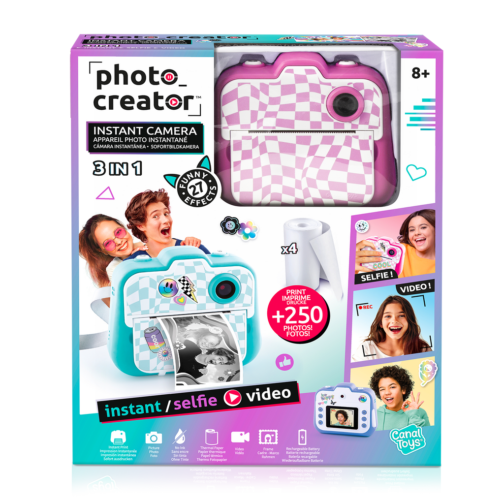 1 Cámara Instantánea - Instant Camera - Photo Creator - CLK001 - CanalToys