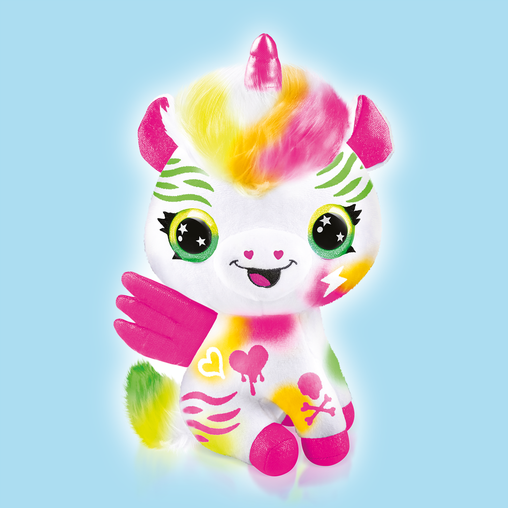 Colorea tu Unicornio de Neón - Neon Unicorn Plush - Airbrush Plush - AIR024 - CanalToys