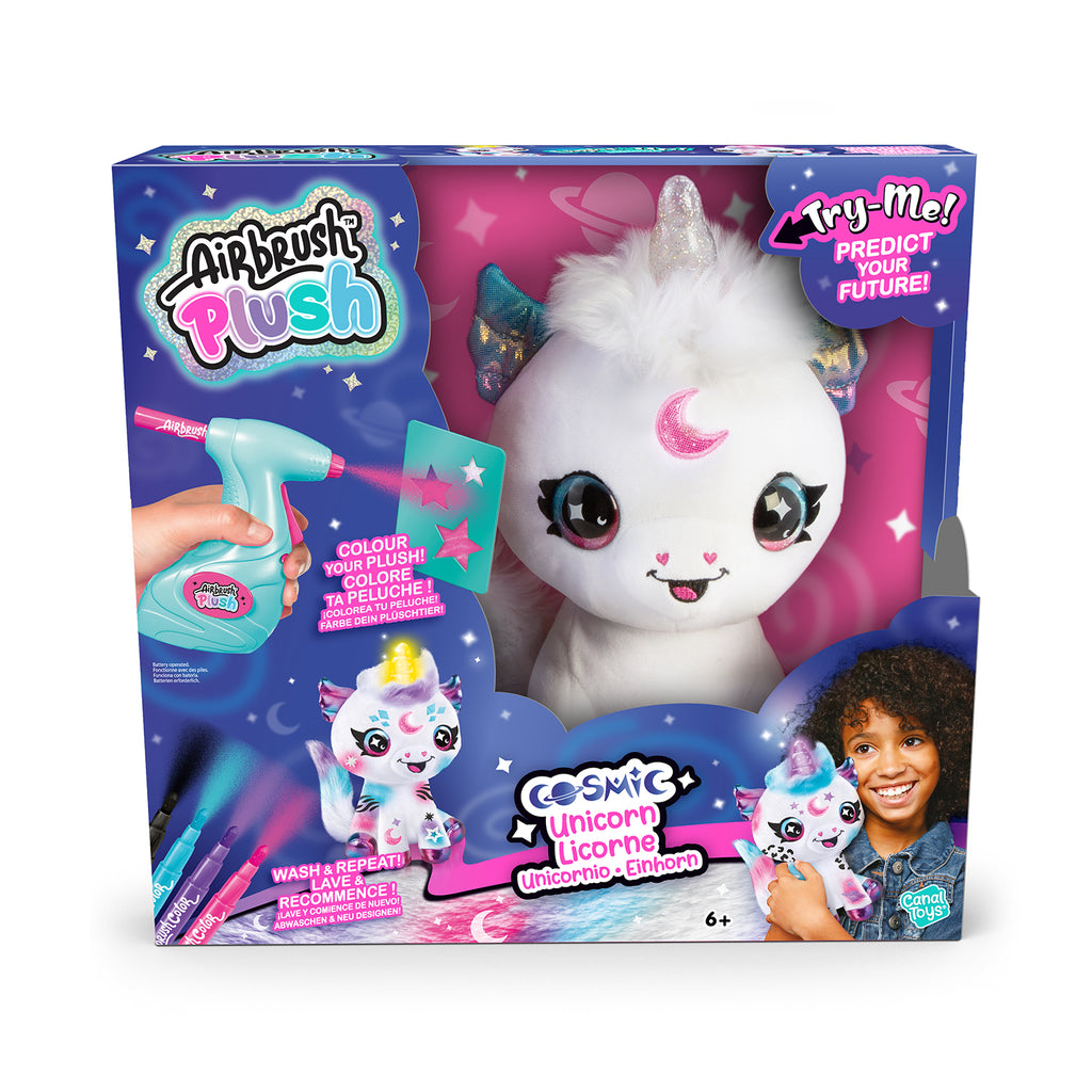 Colorea tu Unicornio Mágico - Cosmic Unicorn - Airbrush Plush - AIR028 - CanalToys