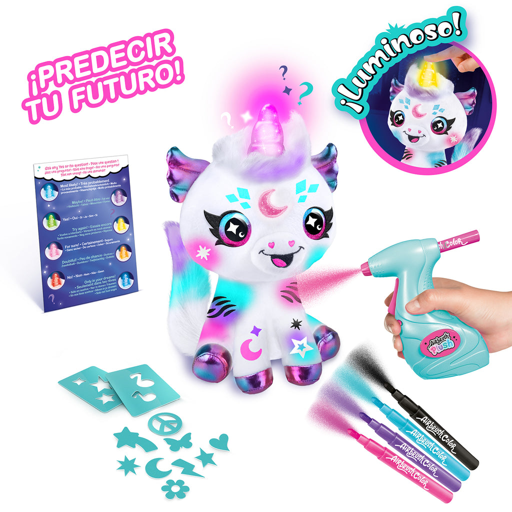 Colorea tu Unicornio Mágico - Cosmic Unicorn - Airbrush Plush - AIR028 - CanalToys