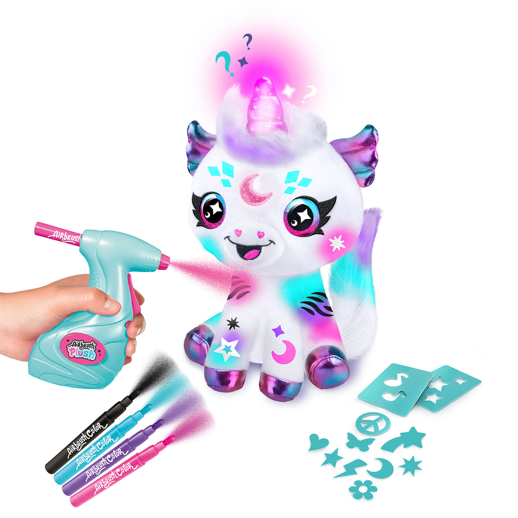 Colorea tu Unicornio Mágico - Cosmic Unicorn - Airbrush Plush - AIR028 - CanalToys