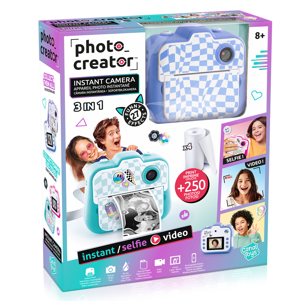 Cámara Instantánea Azul - Photo Creator - CLK057 - CanalToys