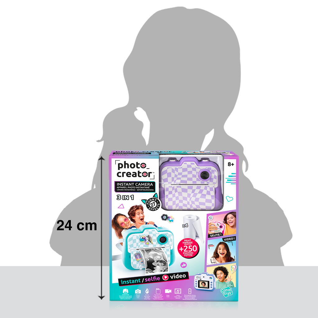 Cámara Instantánea Morada - Photo Creator - CLK056 - CanalToys
