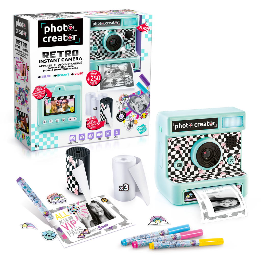 Cámara Instantánea Retro - Retro Instant Camera - Photo Creator - CLK019 - CanalToys