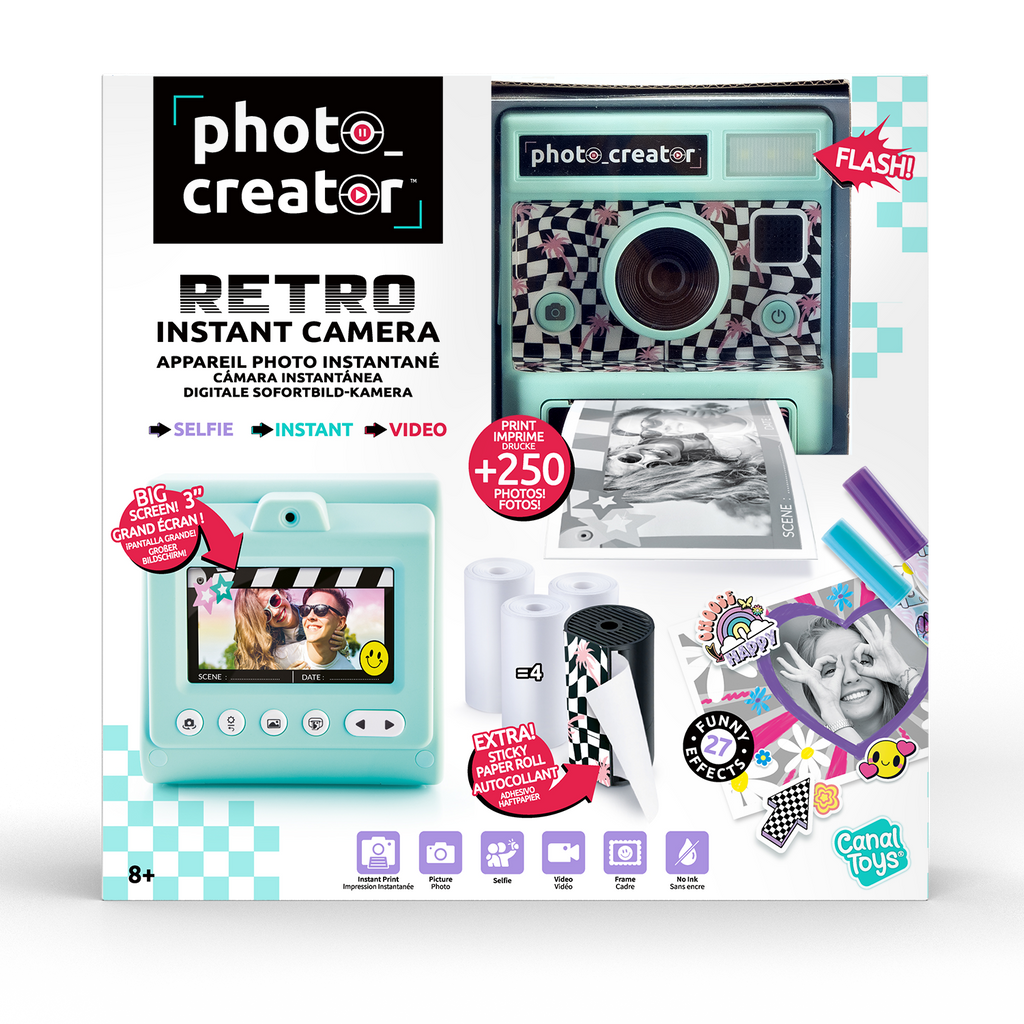 Cámara Instantánea Retro - Retro Instant Camera - Photo Creator - CLK019 - CanalToys