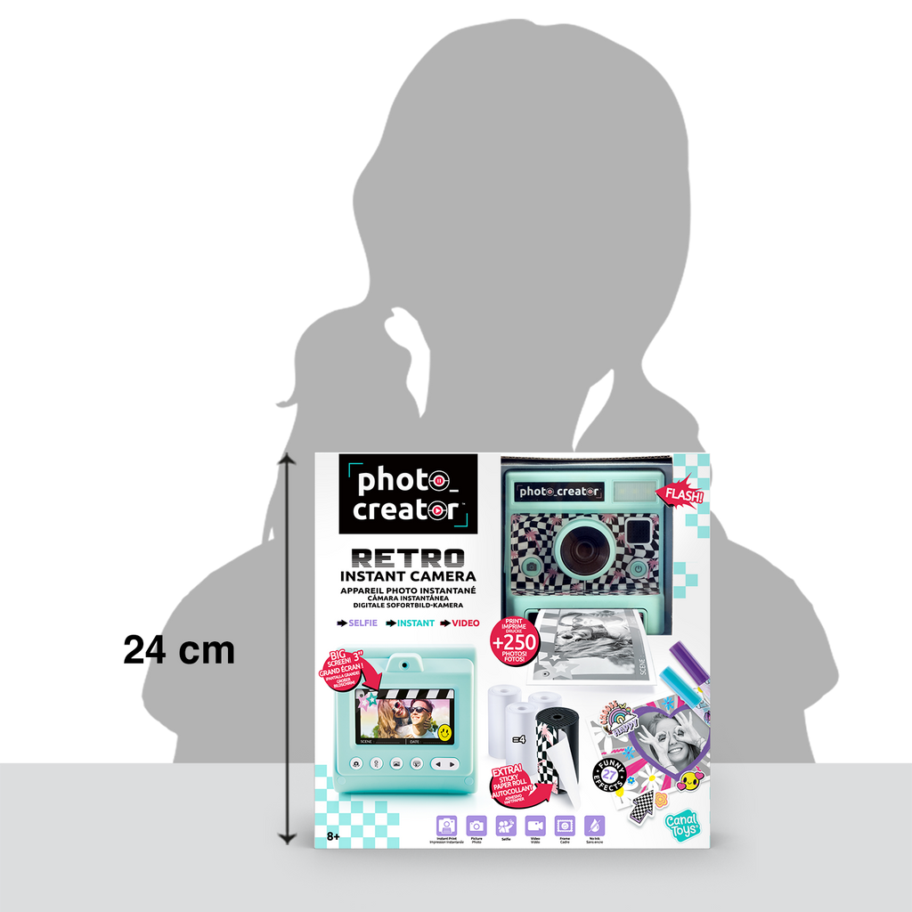 Cámara Instantánea Retro - Retro Instant Camera - Photo Creator - CLK019 - CanalToys