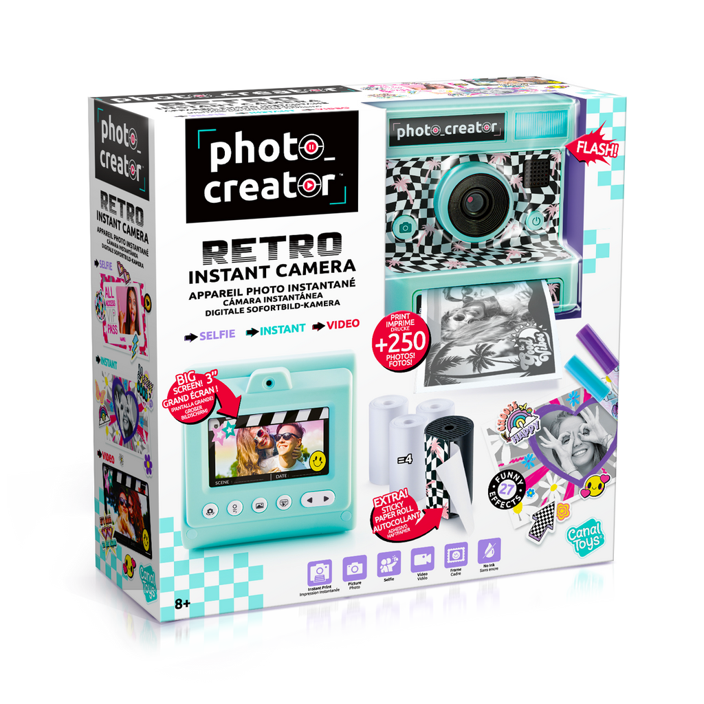Cámara Instantánea Retro - Retro Instant Camera - Photo Creator - CLK019 - CanalToys