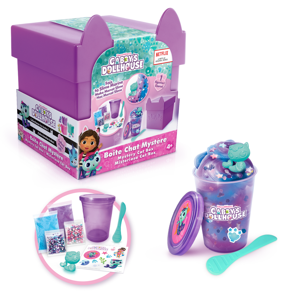 Cajita de Gabby de Slime - Mini Cat Box Slime - La Casa de muñecas de Gabby - GAB025 - CanalToys