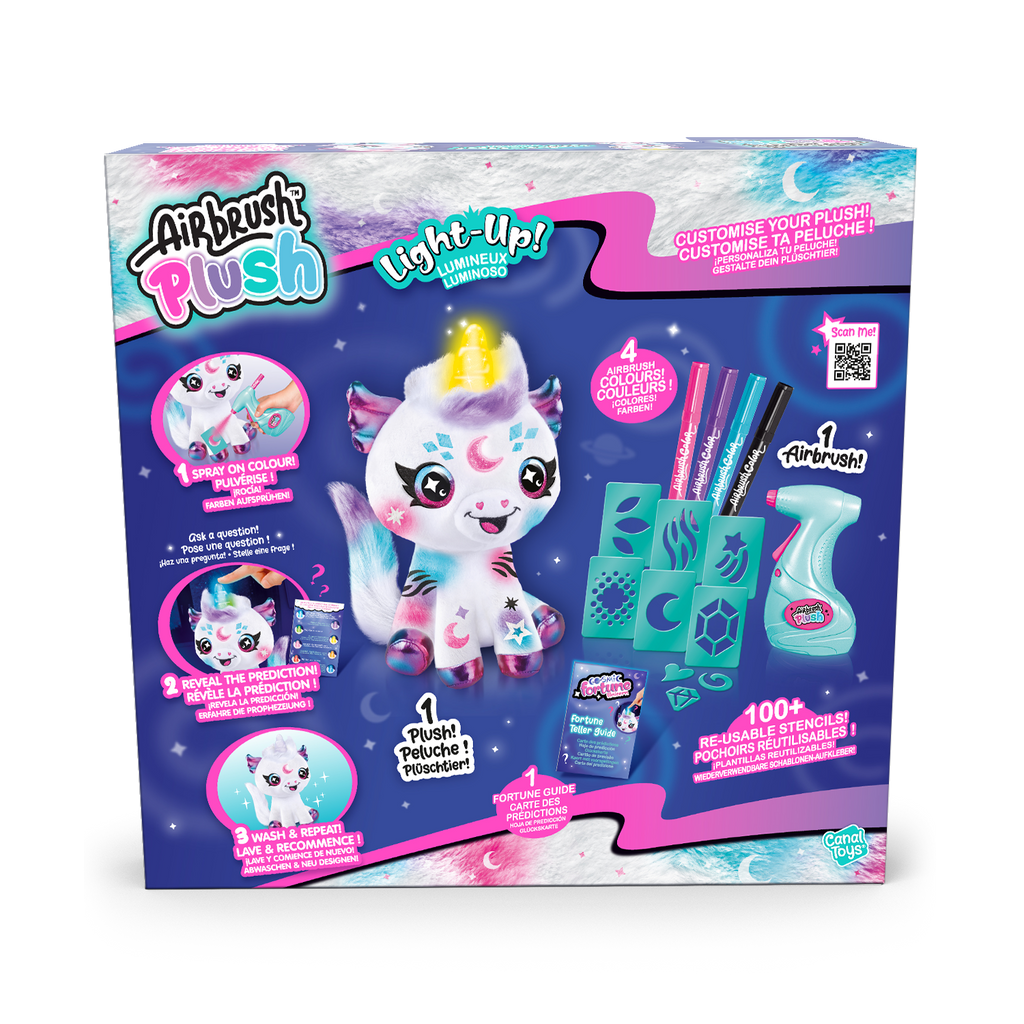 Colorea tu Unicornio Mágico - Cosmic Unicorn - Airbrush Plush - AIR028 - CanalToys