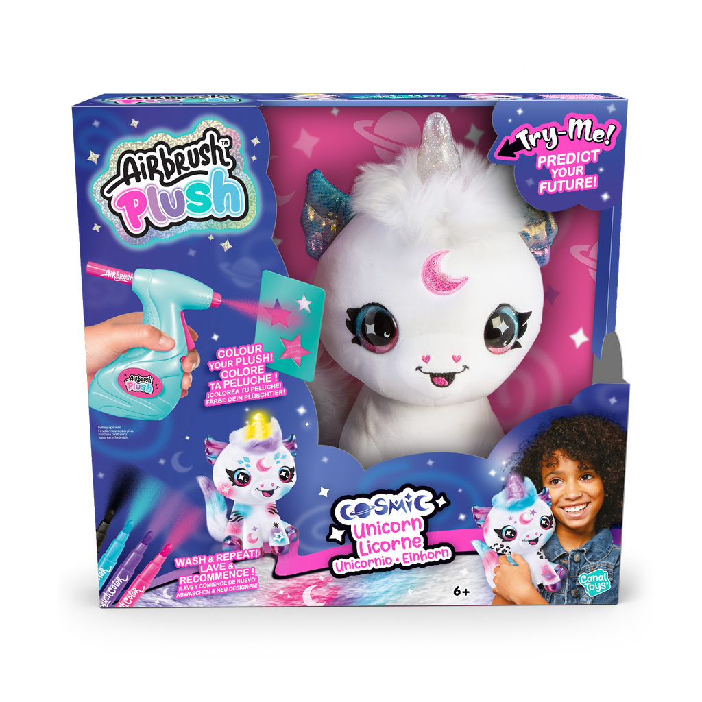 Colorea tu Unicornio Mágico - Cosmic Unicorn - Airbrush Plush - AIR028 - CanalToys