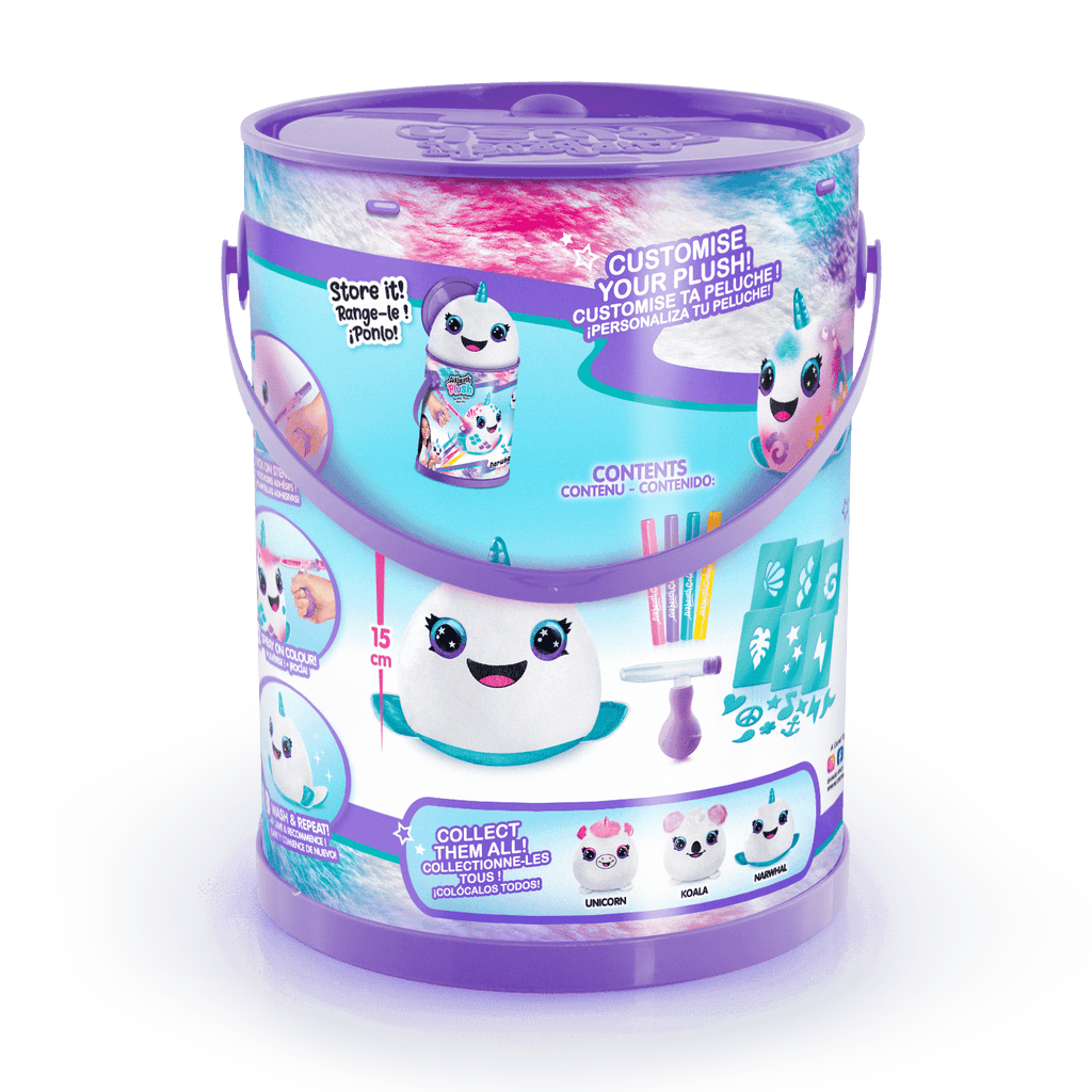 Cubo de Colorea tu Mascota - Colour your Plush Bucket - Airbrush Plush - Style 4 Ever - OFG266 - CanalToys