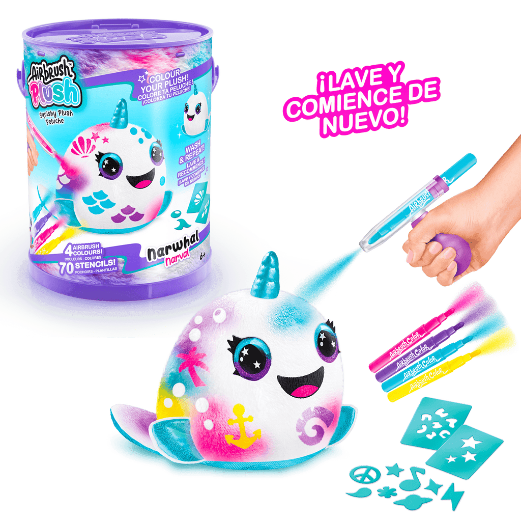 Cubo de Colorea tu Mascota - Colour your Plush Bucket - Airbrush Plush - Style 4 Ever - OFG266 - CanalToys
