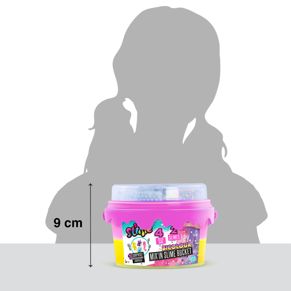 Cubo de Slime Mix'In con decoraciones - Slime Bucket with decorations - Premade Slime - So Slime - SSC139 - CanalToys