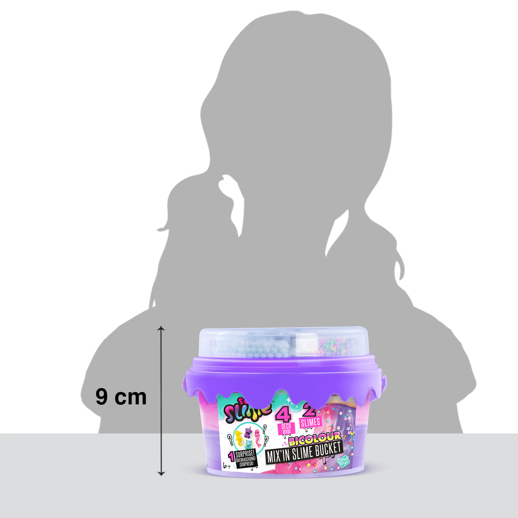 Cubo de Slime Mix'In con decoraciones - Slime Bucket with decorations - Premade Slime - So Slime - SSC139 - CanalToys