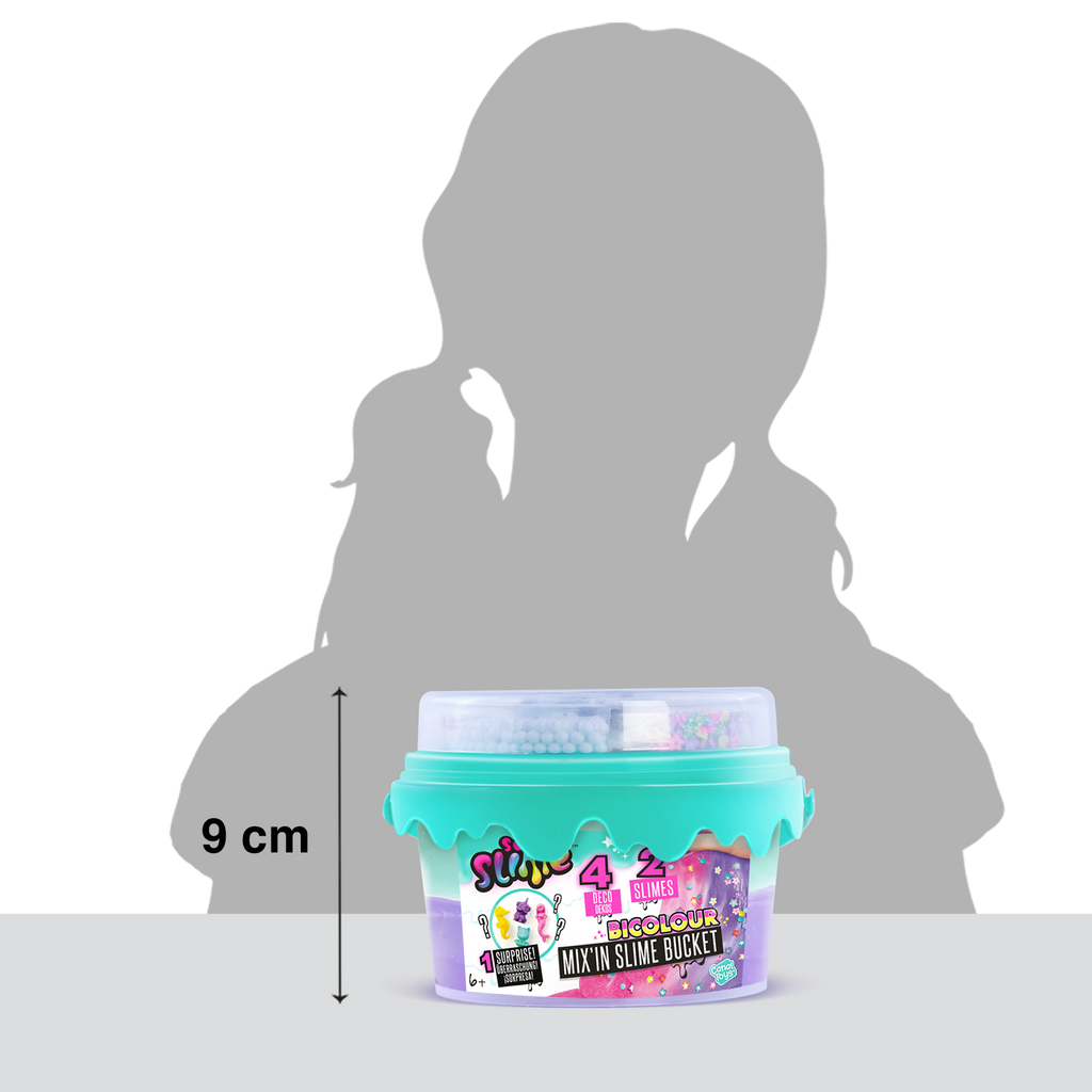 Cubo de Slime Mix'In con decoraciones - Slime Bucket with decorations - Premade Slime - So Slime - SSC139 - CanalToys