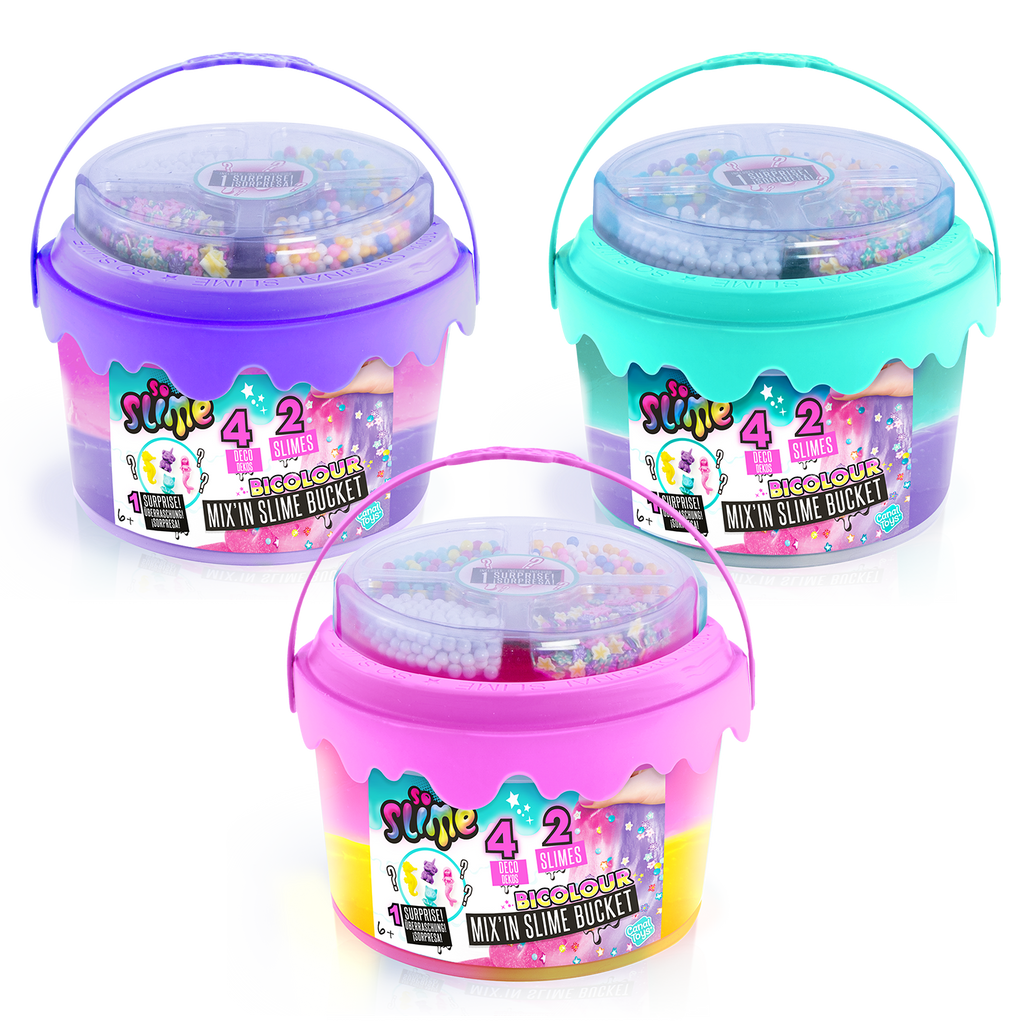 Cubo de Slime Mix'In con decoraciones - Slime Bucket with decorations - Premade Slime - So Slime - SSC139 - CanalToys