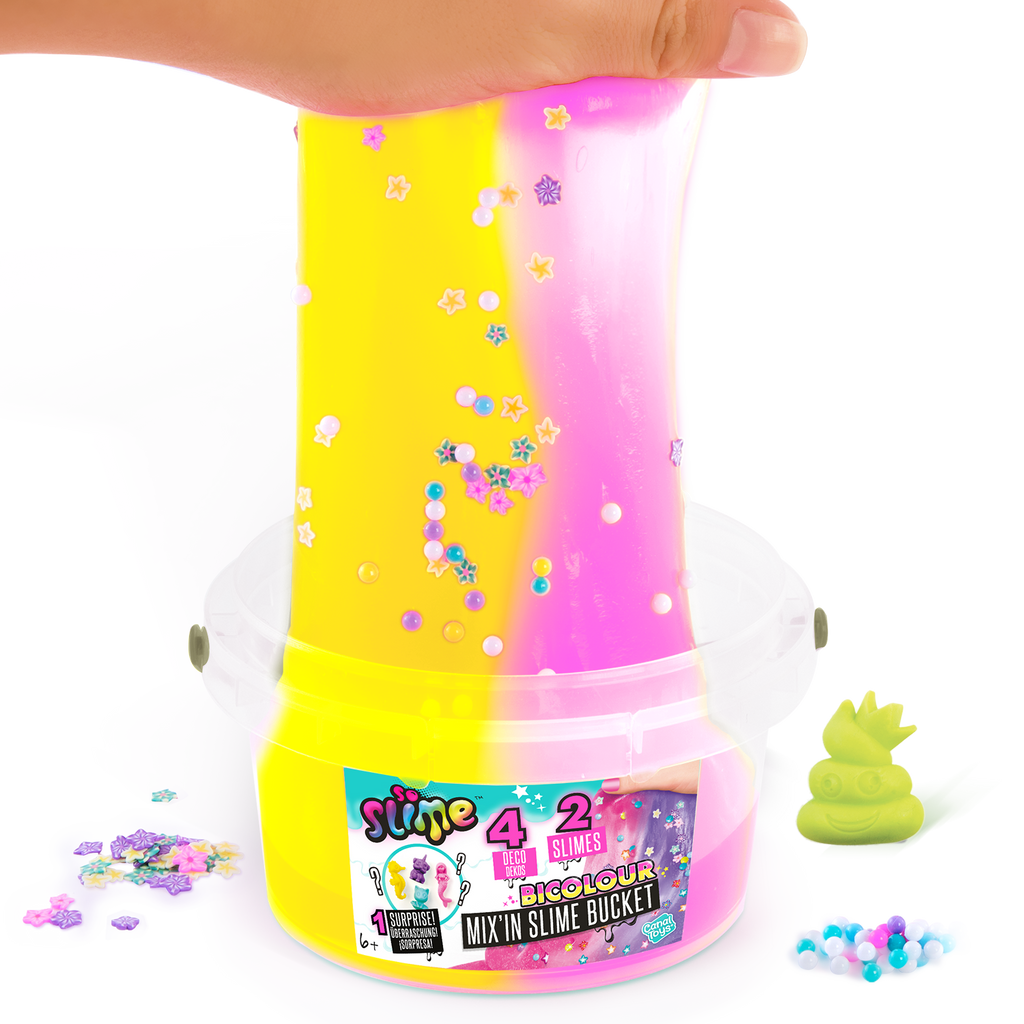 Cubo de Slime Mix'In con decoraciones - Slime Bucket with decorations - Premade Slime - So Slime - SSC139 - CanalToys
