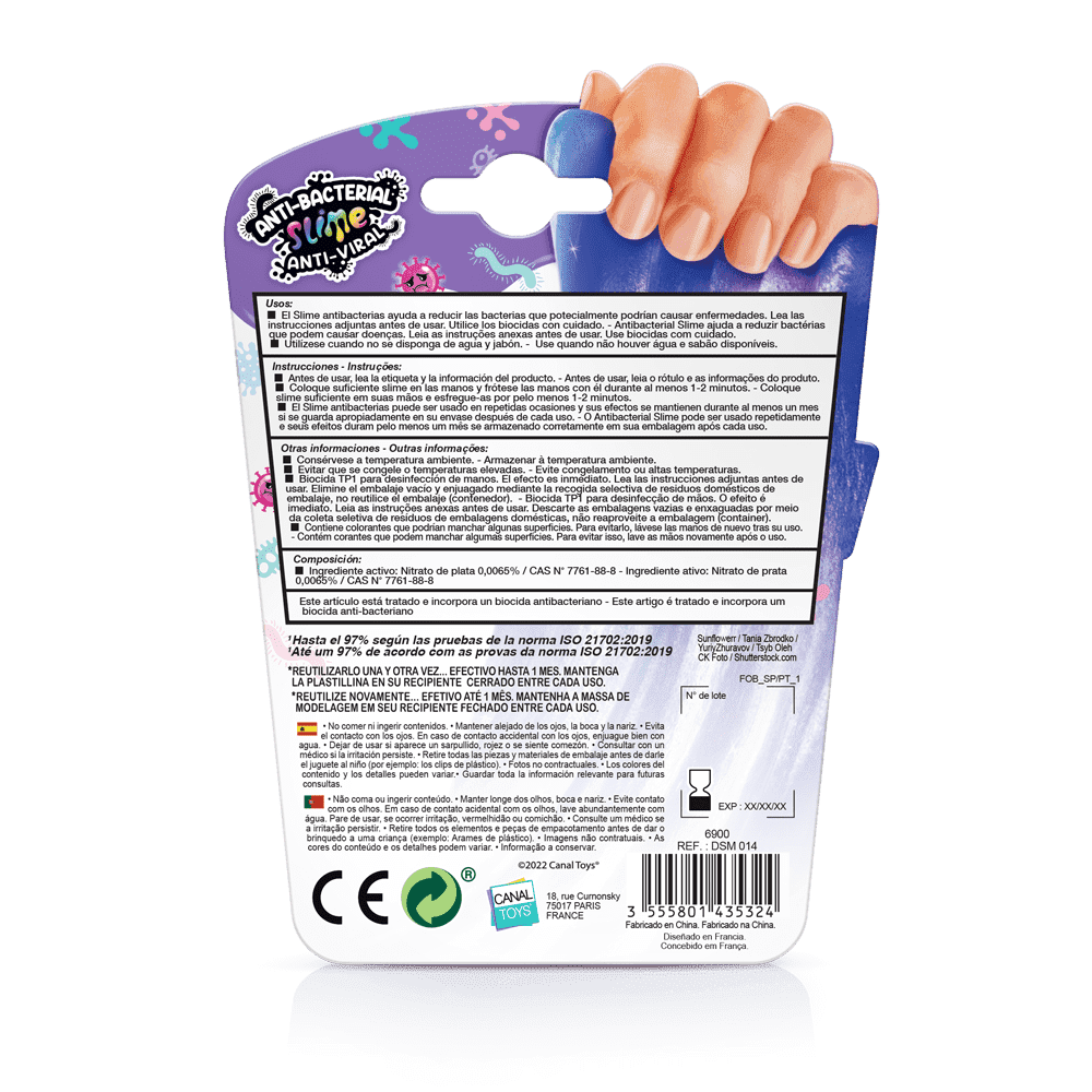 Slime Anti-Bacterias / Virus DIY - Anti-Bacterial / Viral slime - DSM014 - CanalToys