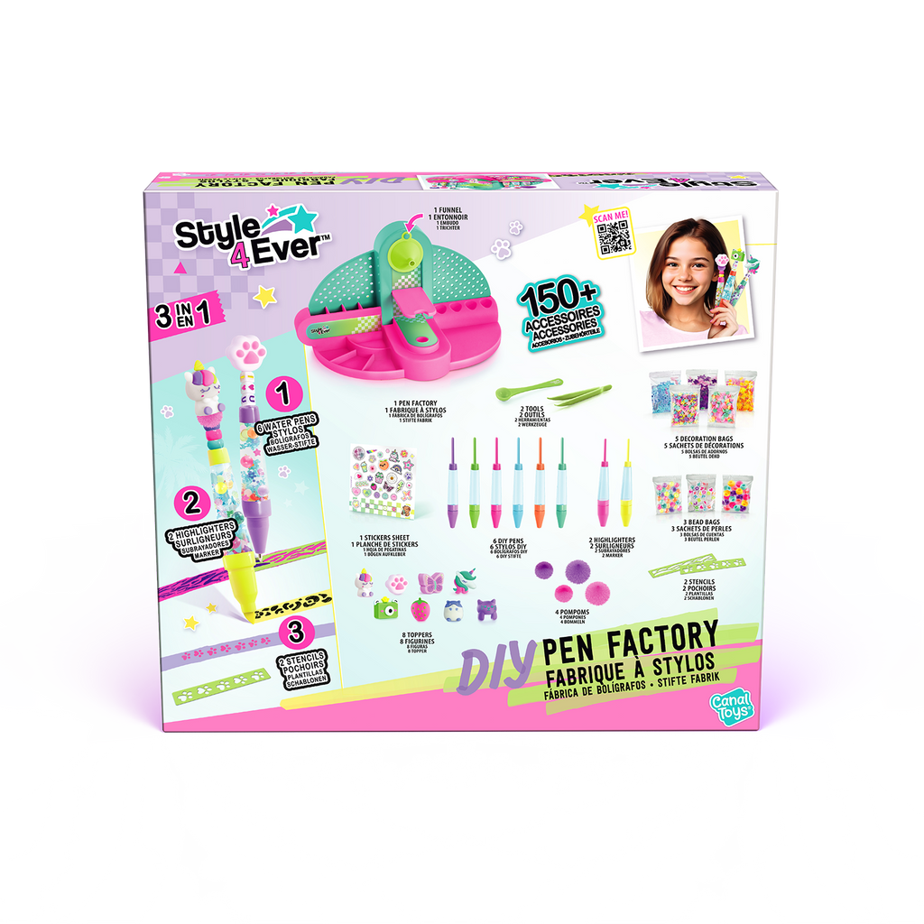 Fábrica de Bolígrafos  y Subrayadores DIY - Style 4 Ever - OFG306 - CanalToys