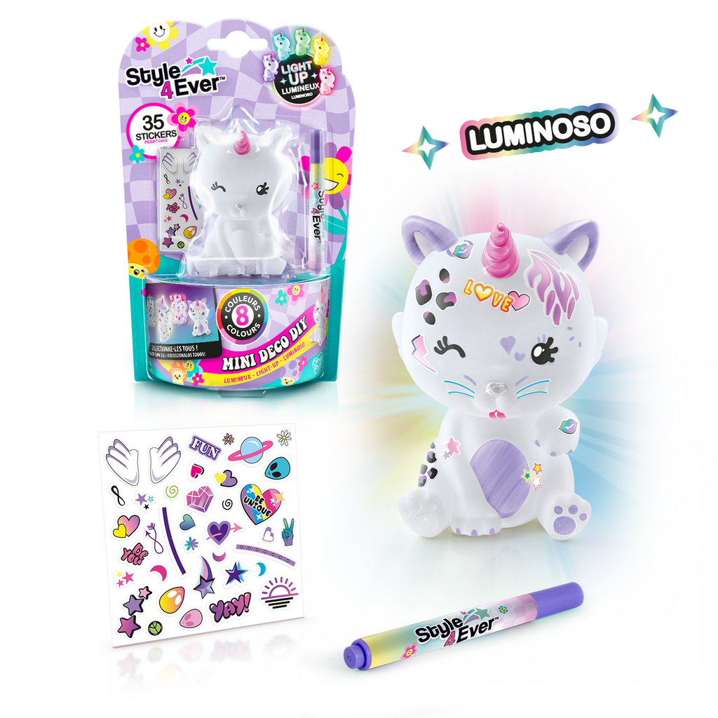 Figurita Luminosa para Decorar DIY - Mini Deco Light-Up - Style 4 Ever - OFG267 - CanalToys