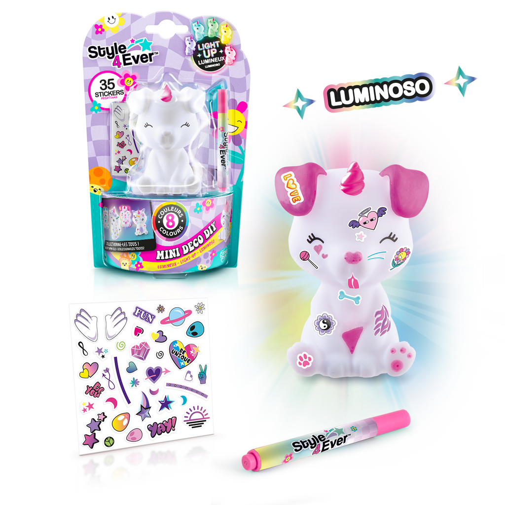 Figurita Luminosa para Decorar DIY - Mini Deco Light-Up - Style 4 Ever - OFG267 - CanalToys