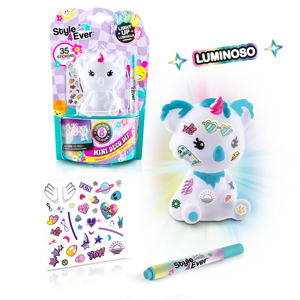 Figurita Luminosa para Decorar DIY - Mini Deco Light-Up - Style 4 Ever - OFG267 - CanalToys