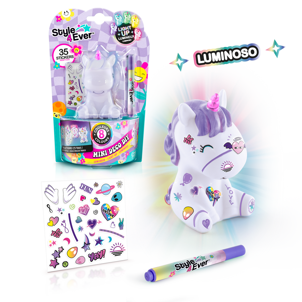 Figurita Luminosa para Decorar DIY - Mini Deco Light-Up - Style 4 Ever - OFG267 - CanalToys