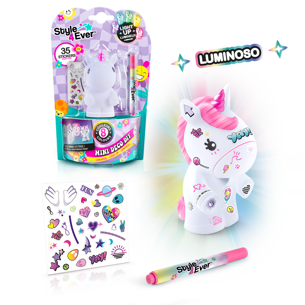Figurita Luminosa para Decorar DIY - Mini Deco Light-Up - Style 4 Ever - OFG267 - CanalToys