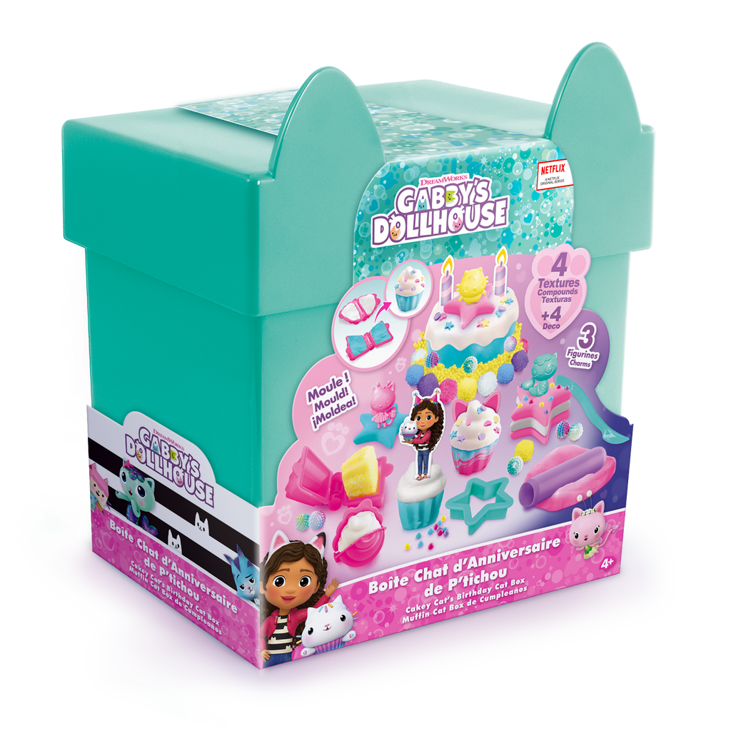 La Caja para Gatos de cumpleaños de Pastelillo - Gabby y La Casa Mágica - GAB015 - CanalToys