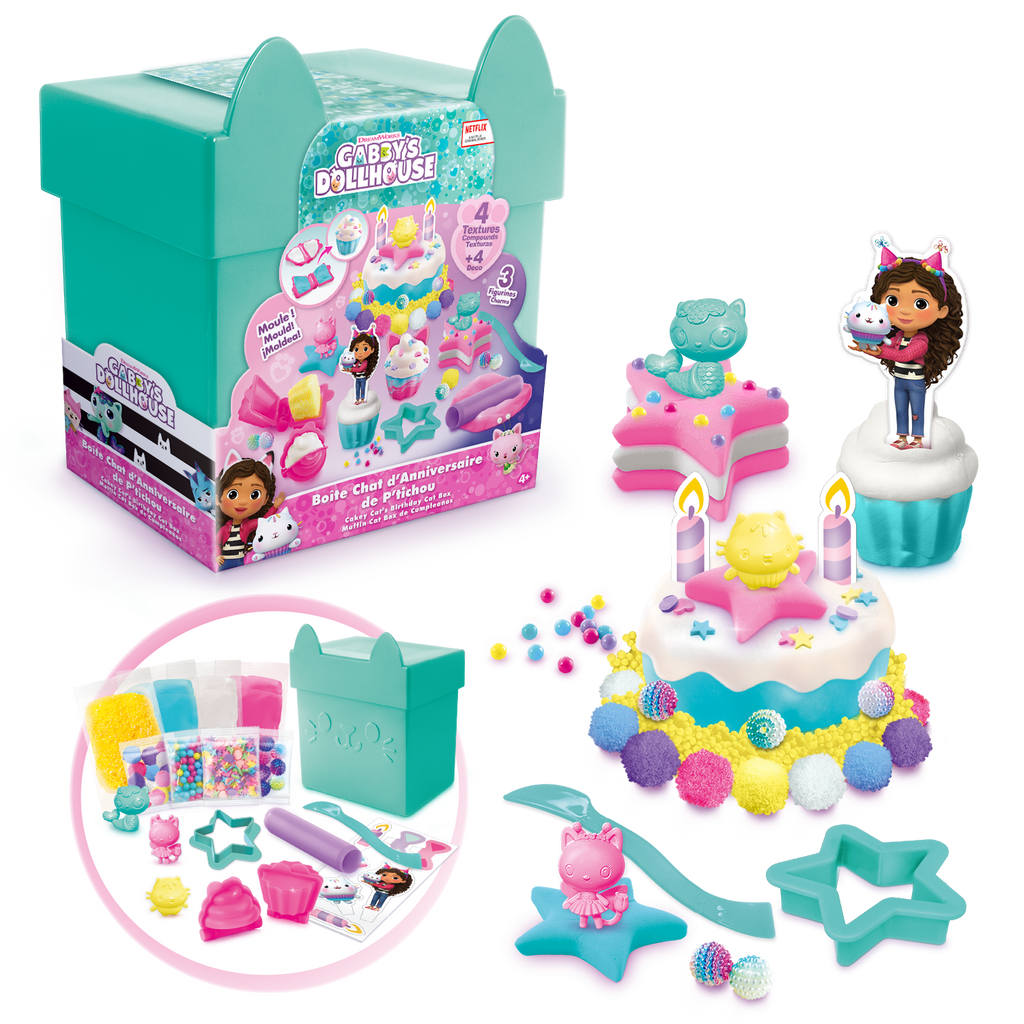 La Caja para Gatos de cumpleaños de Pastelillo - Gabby y La Casa Mágica - GAB015 - CanalToys