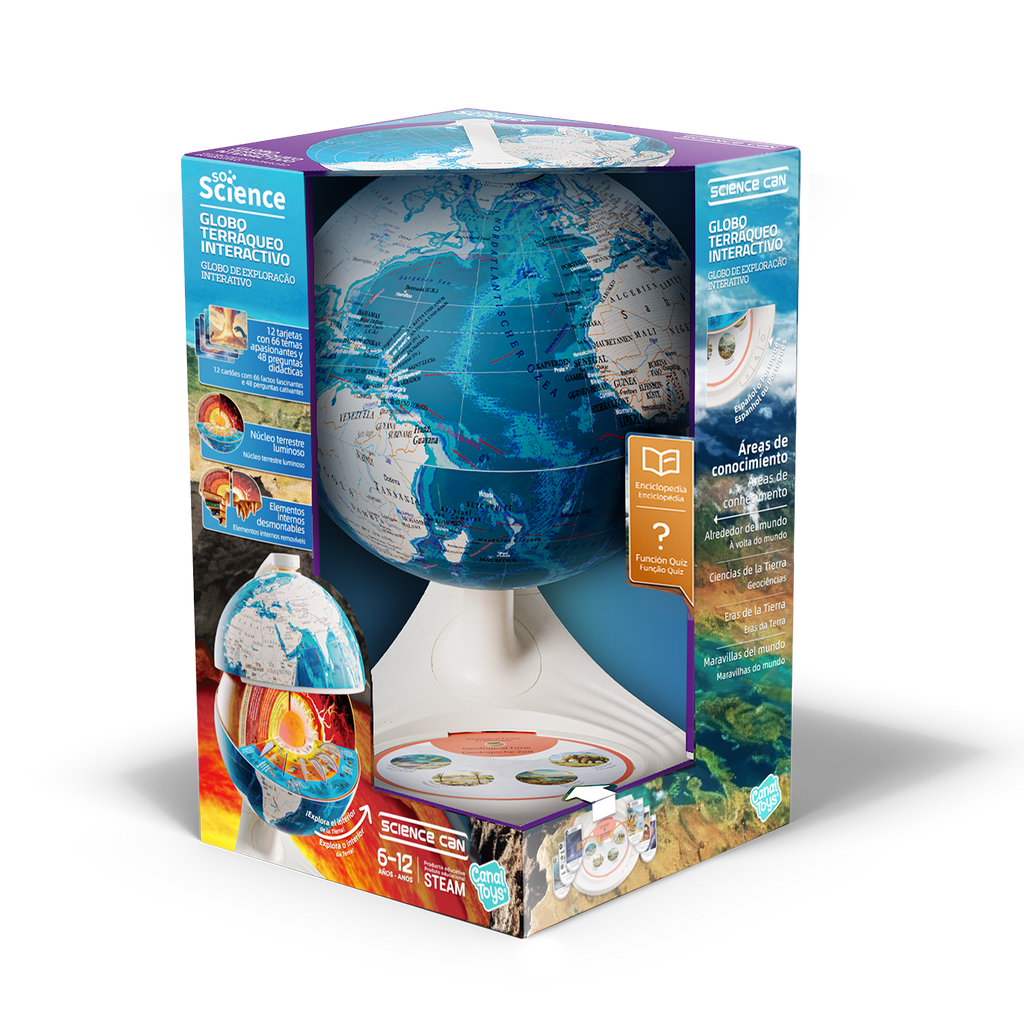 Globo Terráqueo Interactivo - So Science - COS003 - CanalToys