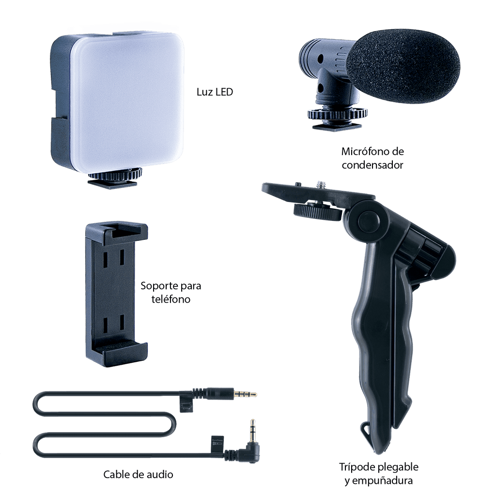 Kit de Podcast y Vlogging - Podcast & Vlogging kit - Studio Creator - INF033 - CanalToys