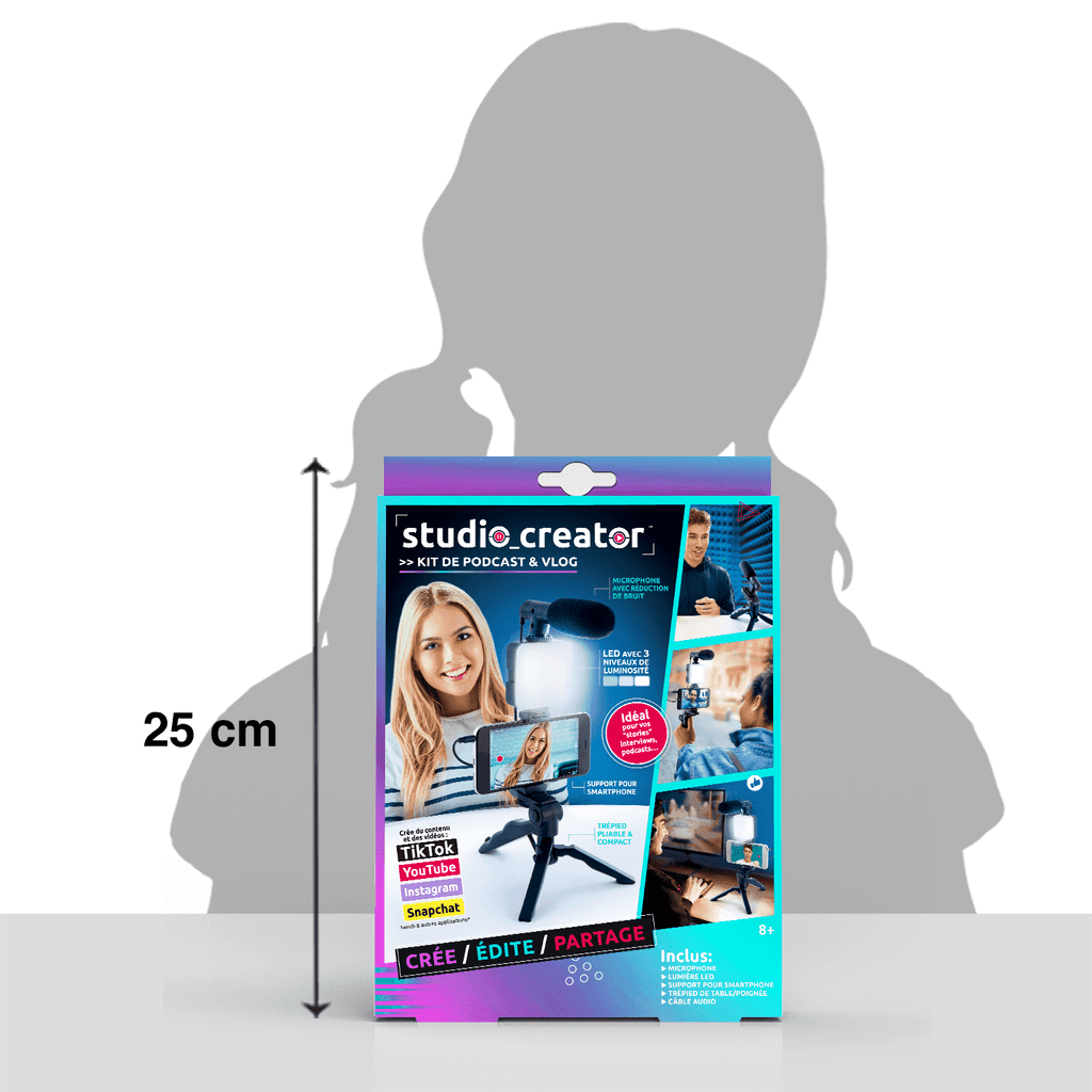 Kit de Podcast y Vlogging - Podcast & Vlogging kit - Studio Creator - INF033 - CanalToys