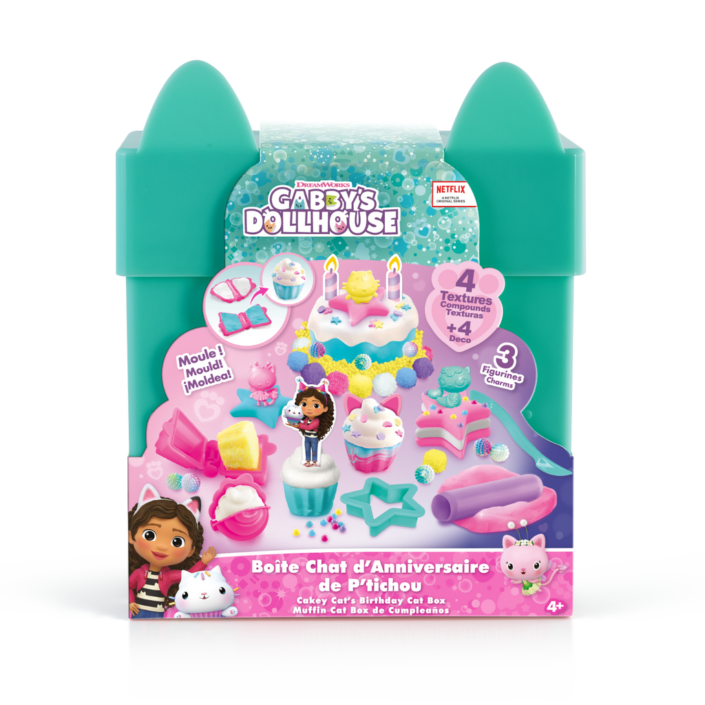 La Caja para Gatos de cumpleaños de Pastelillo - Gabby y La Casa Mágica - GAB015 - CanalToys