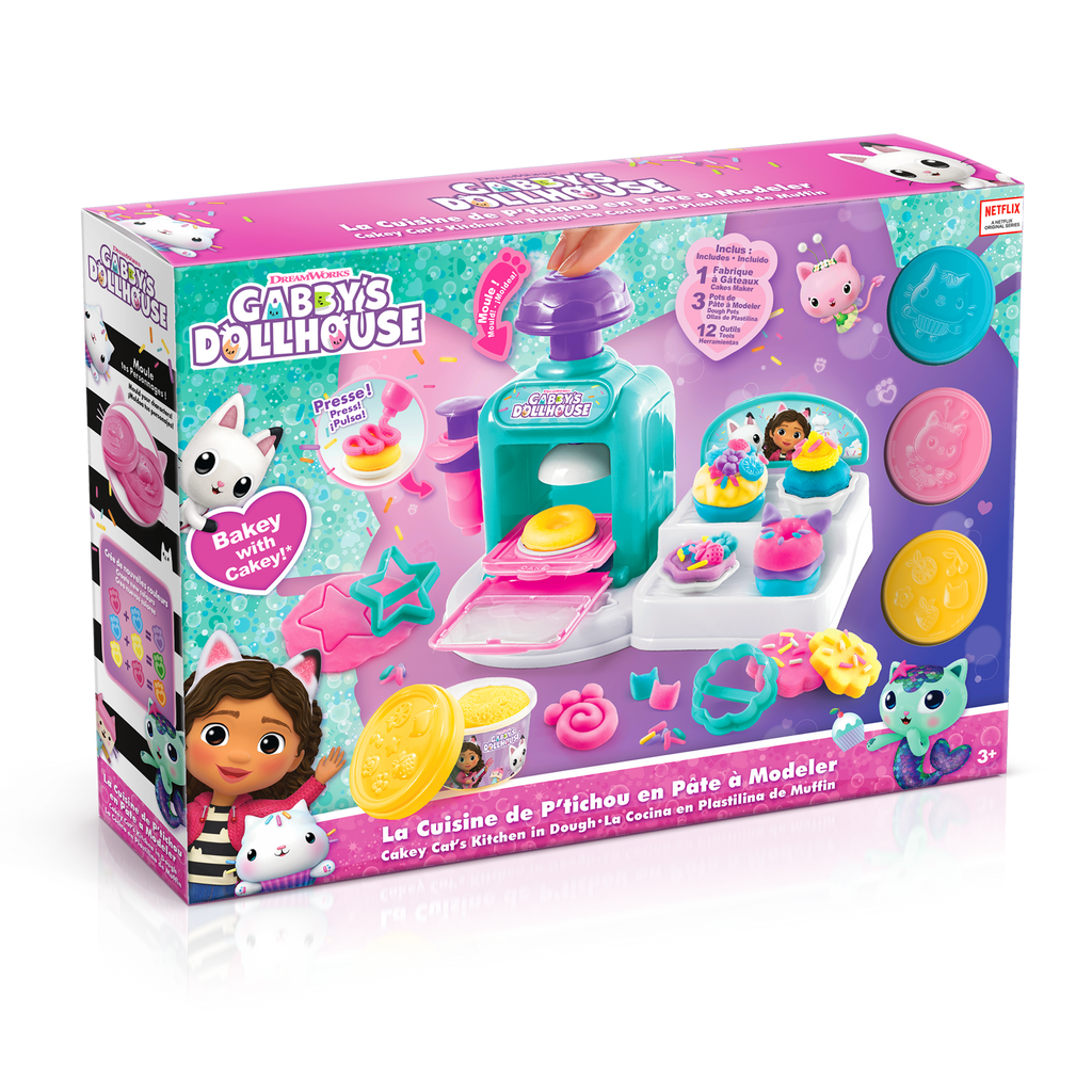 La Pastelería de Gabby - Cakey Cat's Kitchen in Dough - La Casa de muñecas de Gabby - GAB022 - CanalToys
