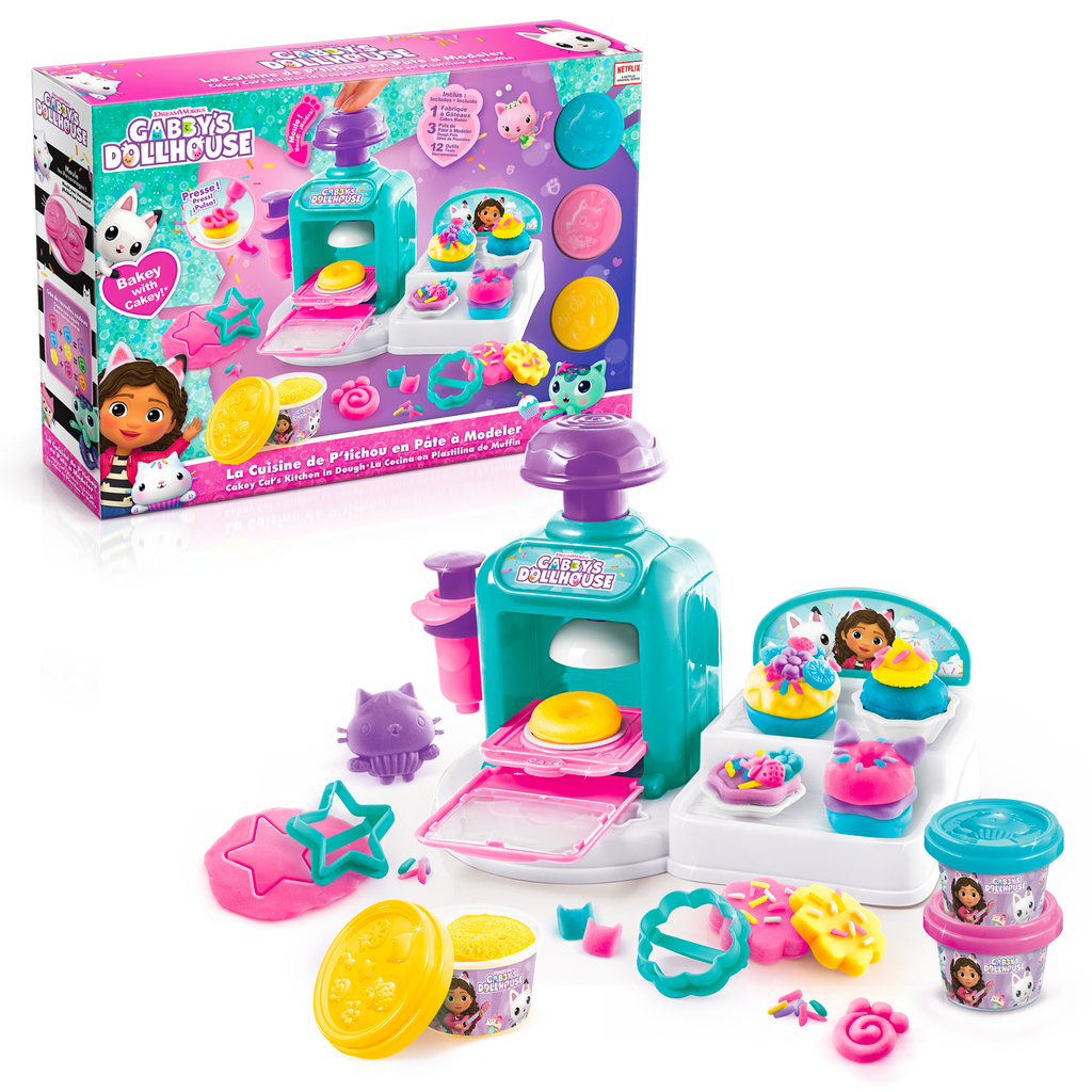 La Pastelería de Gabby - Cakey Cat's Kitchen in Dough - La Casa de muñecas de Gabby - GAB022 - CanalToys