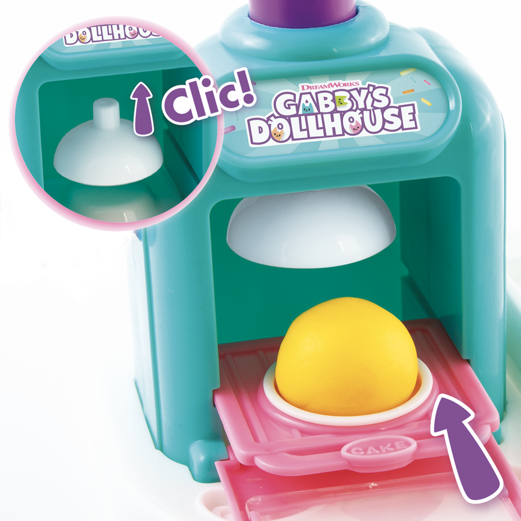 La Pastelería de Gabby - Cakey Cat's Kitchen in Dough - La Casa de muñecas de Gabby - GAB022 - CanalToys