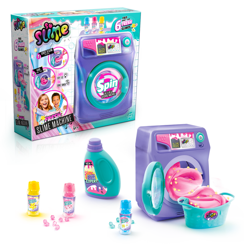 Lavadora de Slime con Aroma - Washing Machine Fresh Scent - So Slime - SSC244 - CanalToys