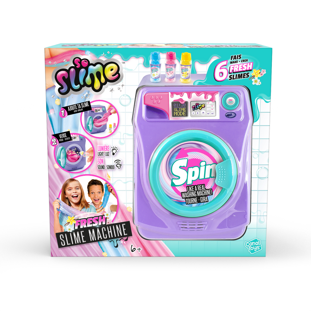 Lavadora de Slime con Aroma - Washing Machine Fresh Scent - So Slime - SSC244 - CanalToys