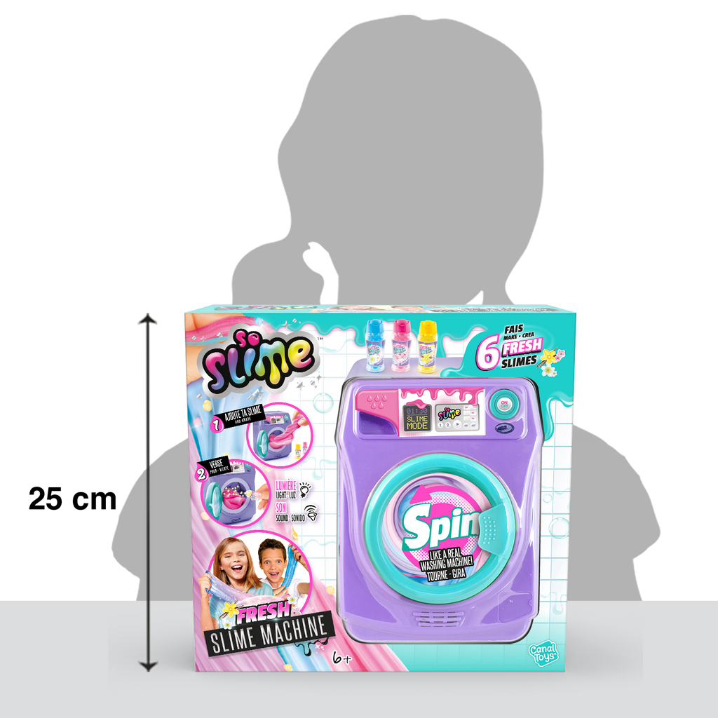 Lavadora de Slime con Aroma - Washing Machine Fresh Scent - So Slime - SSC244 - CanalToys