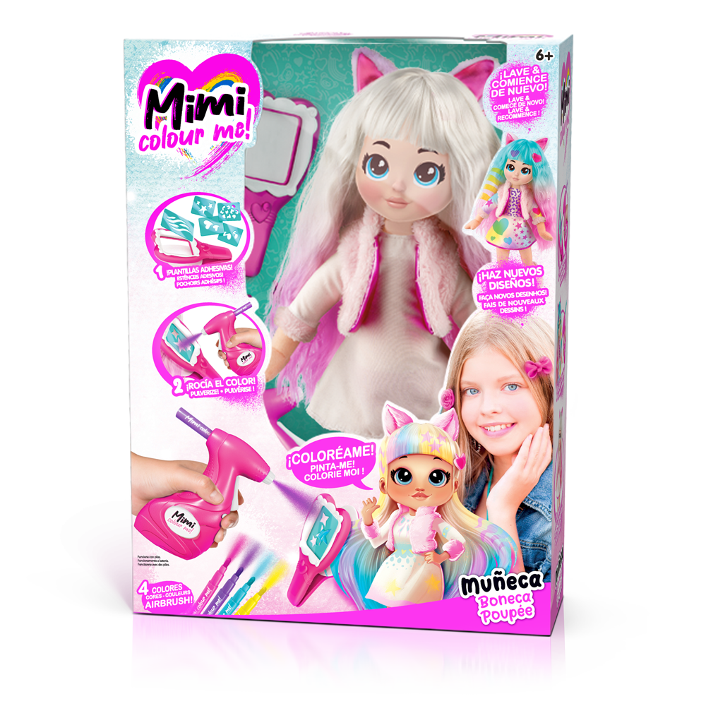 Mimi Color me Mu eca de dise o de moda y peluquer a MIM001