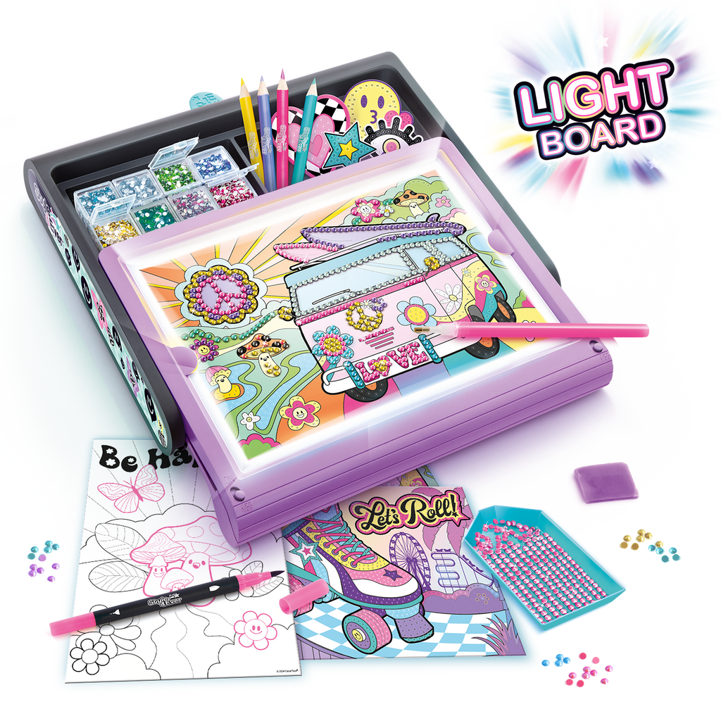 Maletín de Arte con Diamantes y luz LED - Diamond Art Light Board - Style 4 Ever - OFG300 - CanalToys