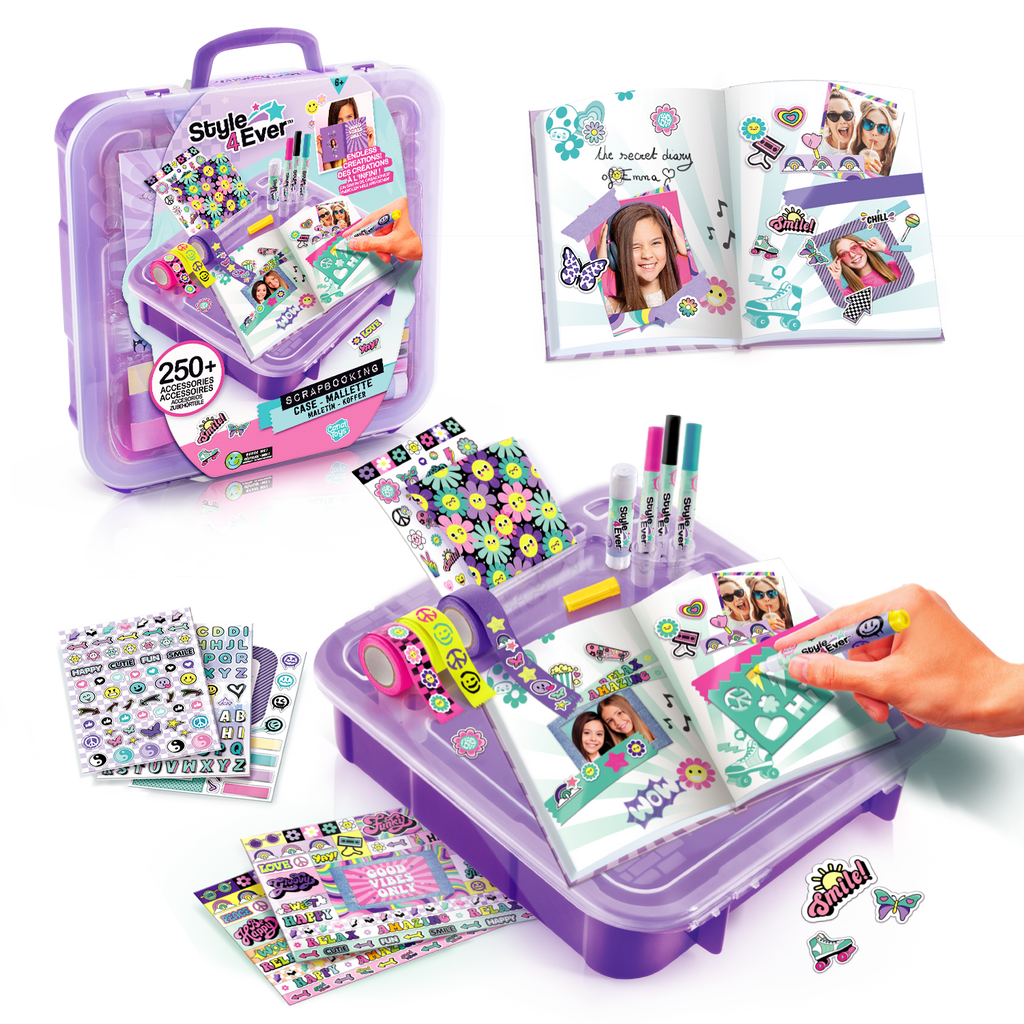 Maletín de Decoración con Diario - Scrapbooking Mega Case - Style 4 Ever - OFG289 - CanalToys