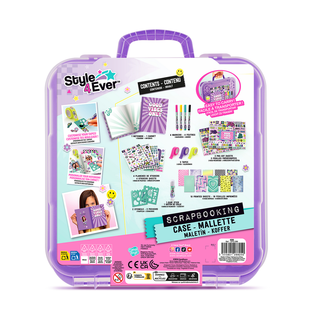 Maletín de Decoración con Diario - Scrapbooking Mega Case - Style 4 Ever - OFG289 - CanalToys
