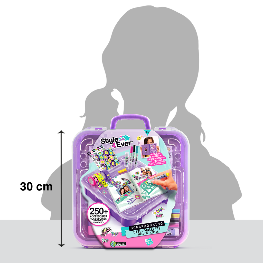 Maletín de Decoración con Diario - Scrapbooking Mega Case - Style 4 Ever - OFG289 - CanalToys