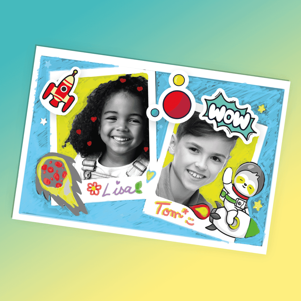 Mi Primera Cámara Instantánea 3 en 1 para niños con 4 rollos de papel y 4 Rotuladores - My Fisrt Instant Camera Photo Creator Kids - Photo Creator - CLK011 - CanalToys