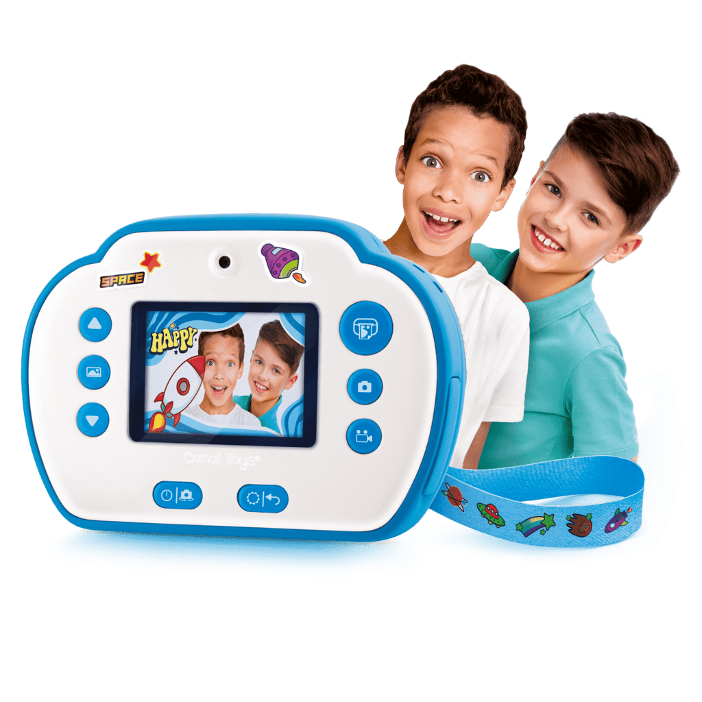 Mi Primera Cámara Instantánea 3 en 1 para niños con 4 rollos de papel y 4 Rotuladores - My Fisrt Instant Camera Photo Creator Kids - Photo Creator - CLK011 - CanalToys