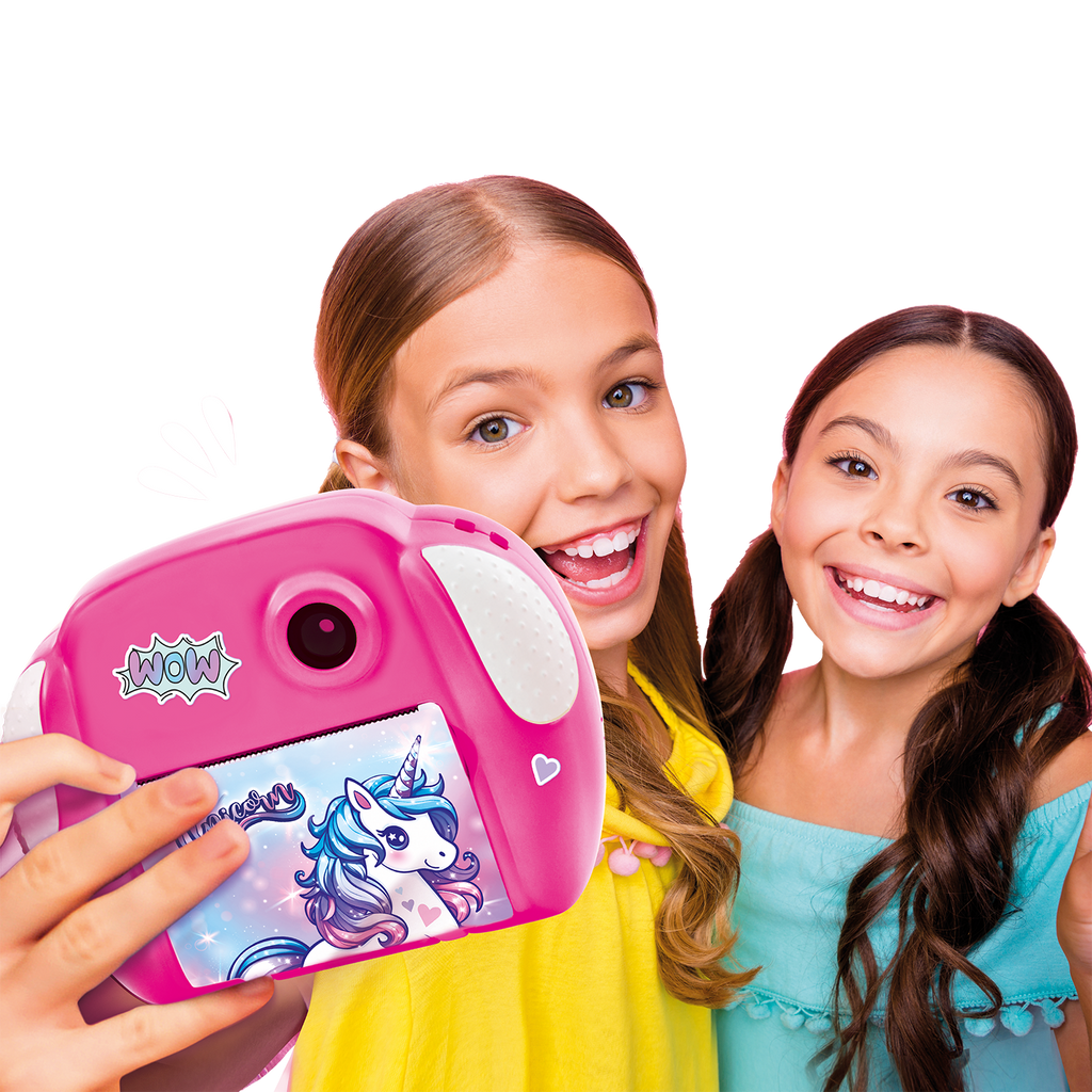 Mi Primera Cámara Instantánea 3 en 1 para niños con 4 rollos de papel y 4 Rotuladores - My Fisrt Instant Camera Photo Creator Kids - Photo Creator - CLK013 - CanalToys