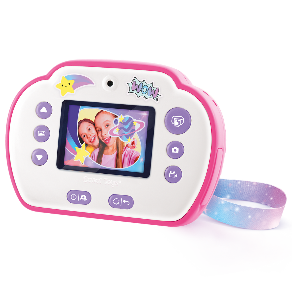 Mi Primera Cámara Instantánea 3 en 1 para niños con 4 rollos de papel y 4 Rotuladores - My Fisrt Instant Camera Photo Creator Kids - Photo Creator - CLK013 - CanalToys
